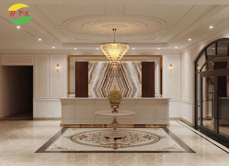 tranh đá sảnh chờ